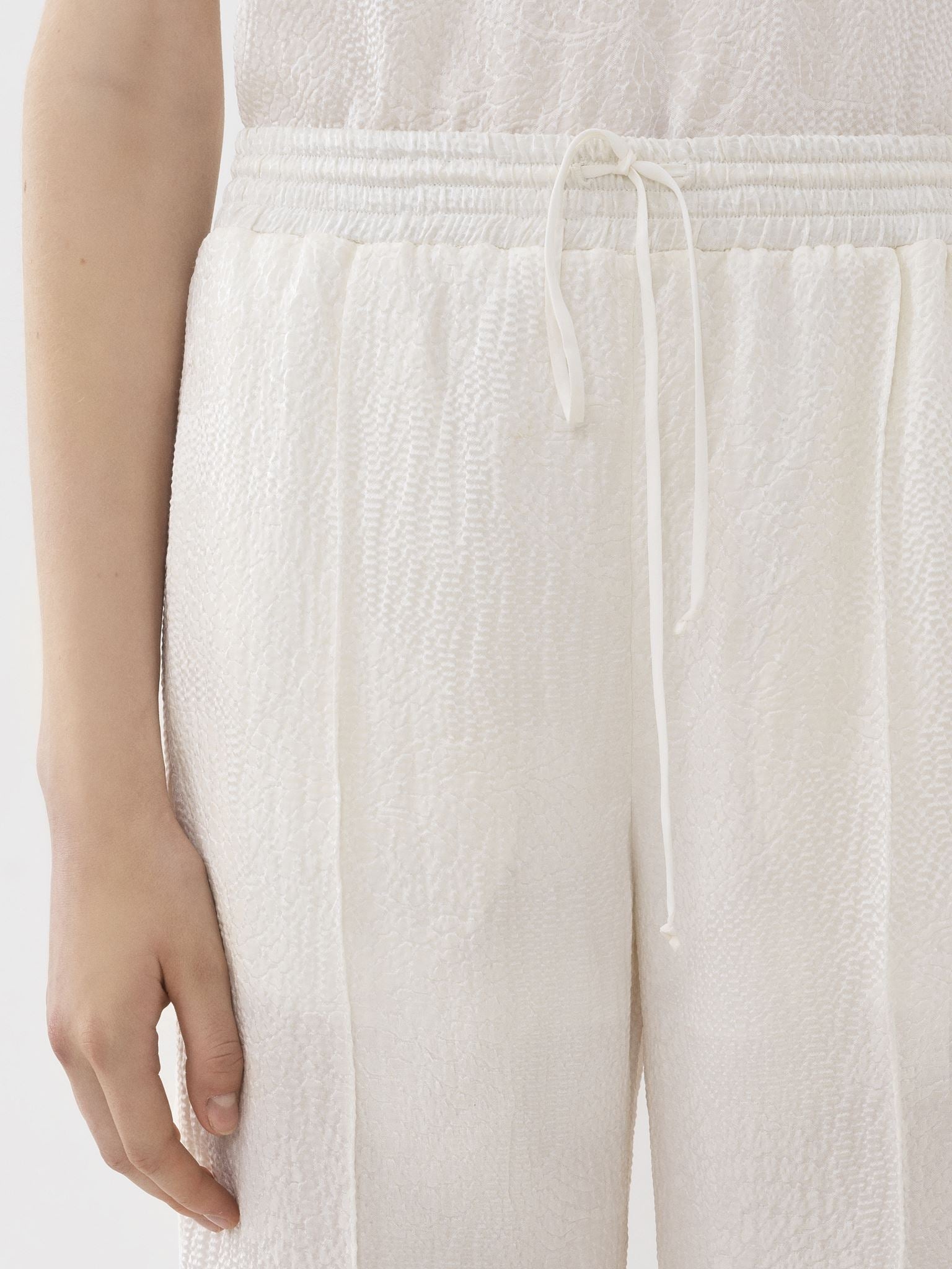 Pantalon de jogging en soie - Iconic Milk