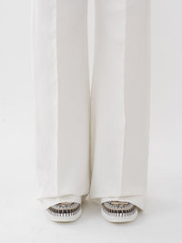 Pantalon tailleur large à taille haute - Iconic Milk
