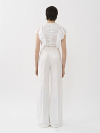 Pantalon tailleur large à taille haute - Iconic Milk