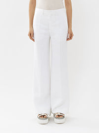 Pantalon de costume évasé - Blanc