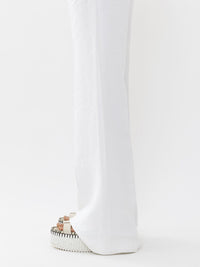Pantalon de costume évasé - Blanc