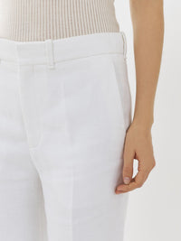 Pantalon de costume évasé - Blanc