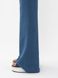 Pantalon de costume évasé - Bleu Opale