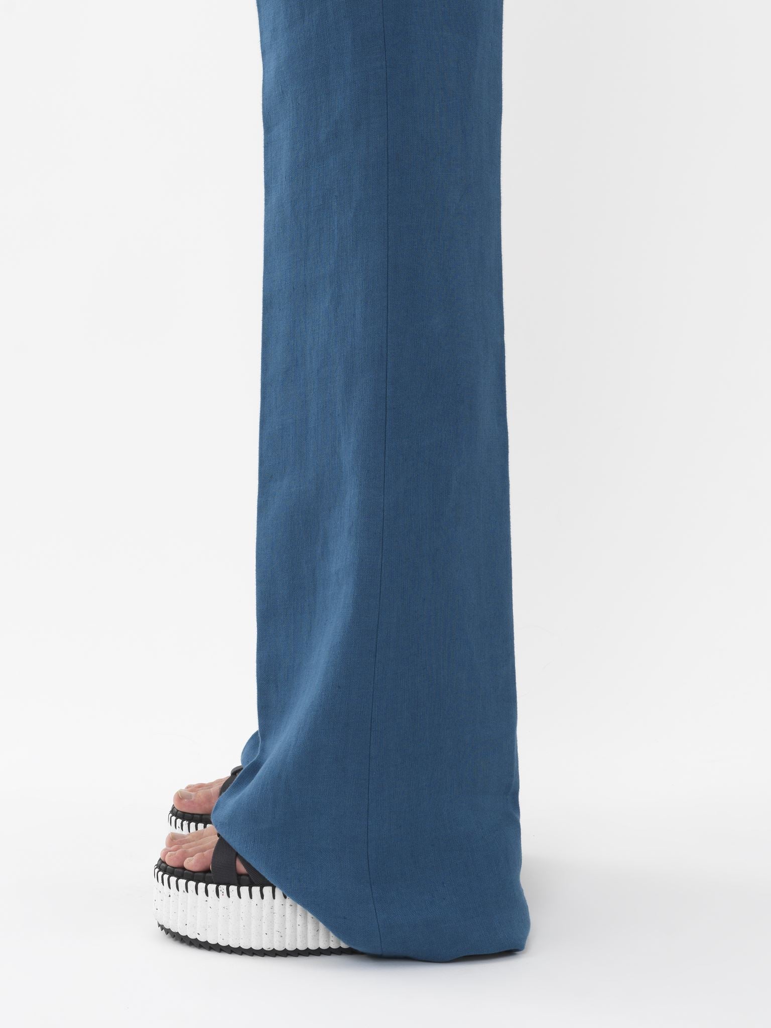 Pantalon de costume évasé - Bleu Opale