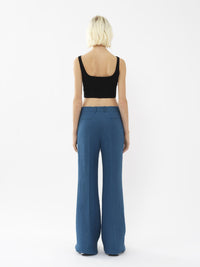 Pantalon de costume évasé - Bleu Opale
