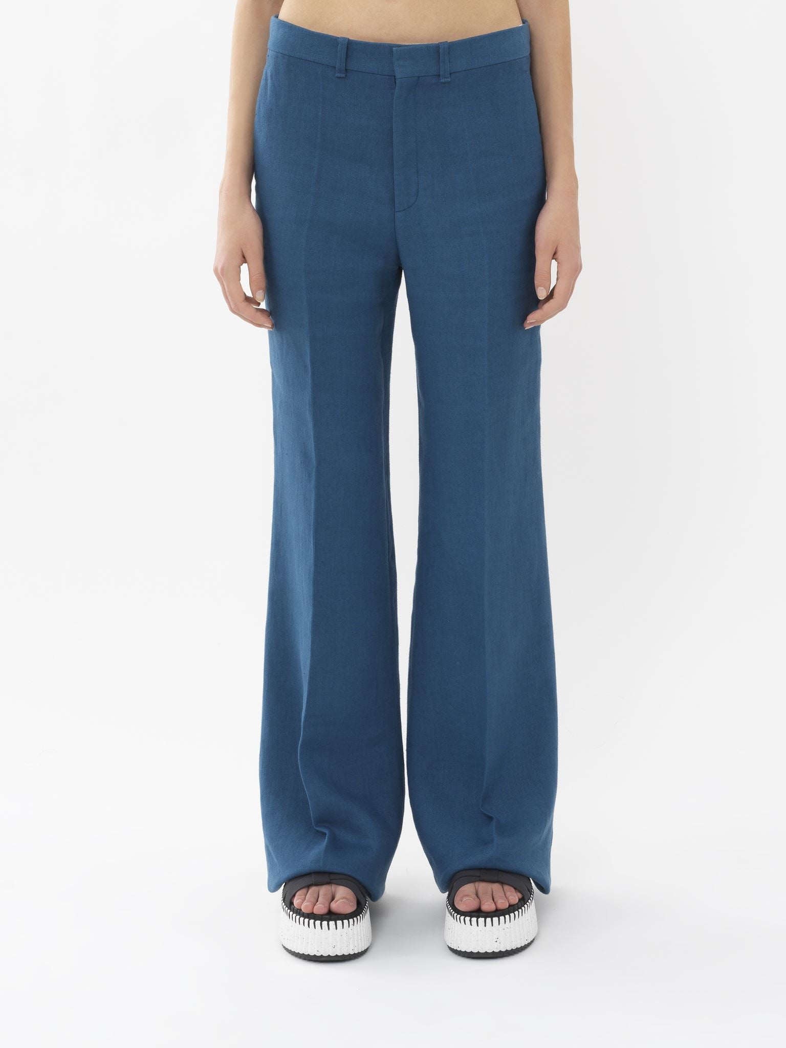 Pantalon de costume évasé - Bleu Opale