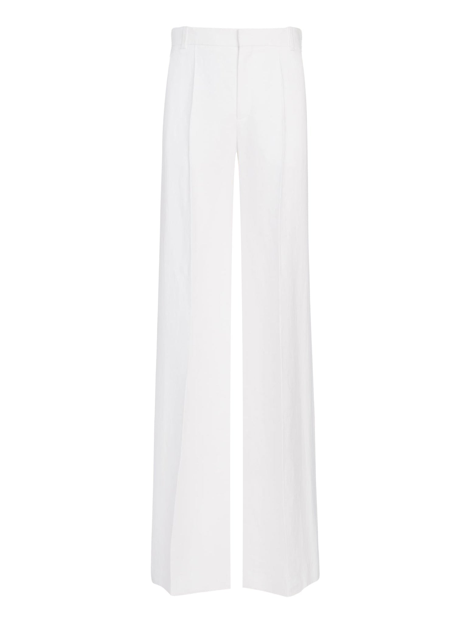 Pantalon de costume large en lin - White