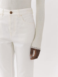 Pantalon court droit « Masaya » - White