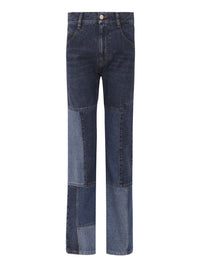 Pantalon court évasé - Multicolor Blue