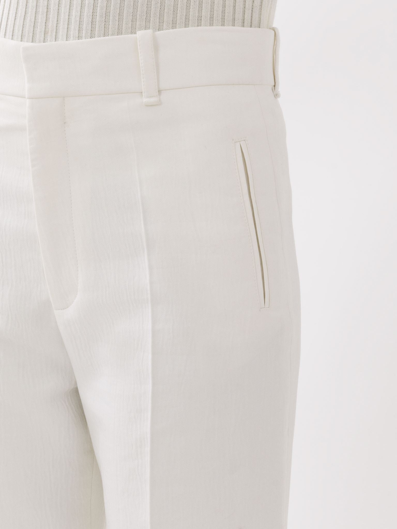 Pantalon de costume évasé - Crème Au Beurre