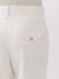 Pantalon de costume évasé - Crème Au Beurre