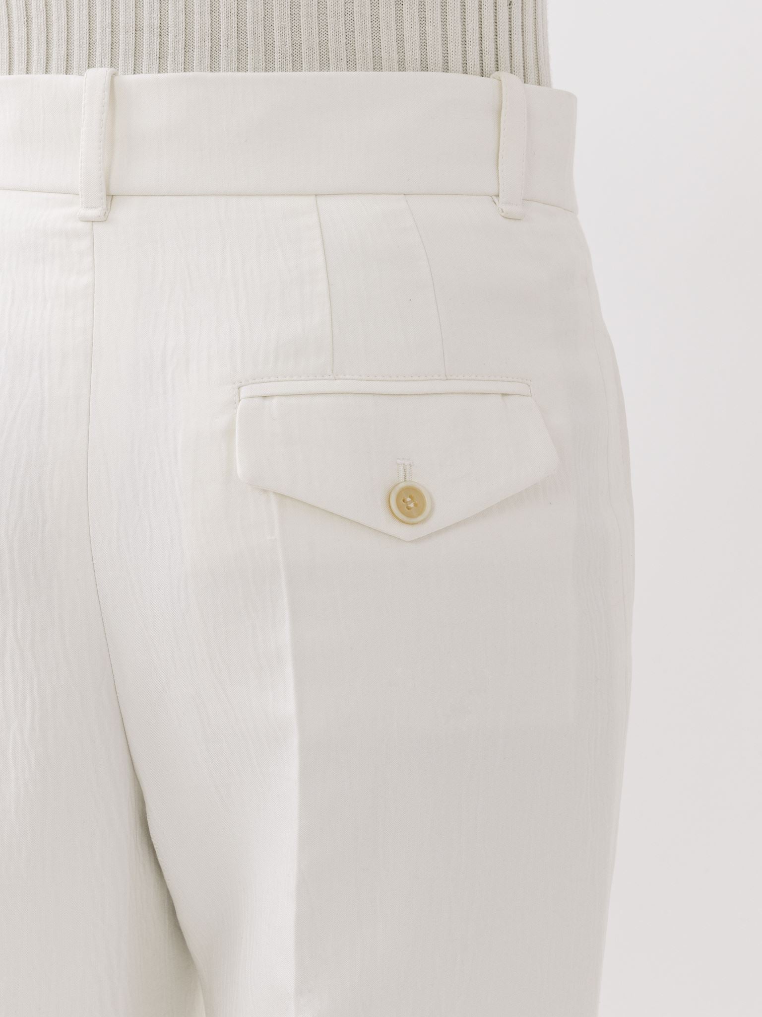 Pantalon de costume évasé - Crème Au Beurre