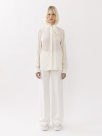 Pantalon de costume évasé - Crème Au Beurre