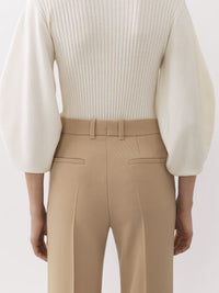 Pantalon évasé - Beige Perle