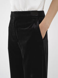 Pantalon de costume en soie - Noir