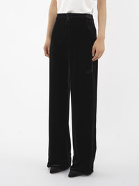 Pantalon de costume en soie - Noir