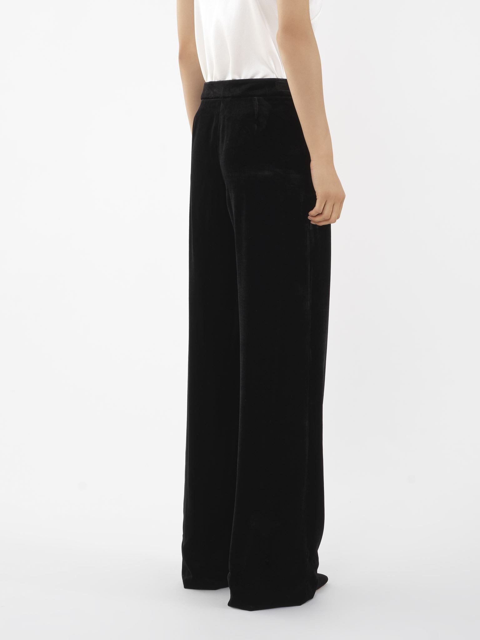 Pantalon de costume en soie - Noir