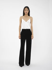 Pantalon de costume en soie - Noir