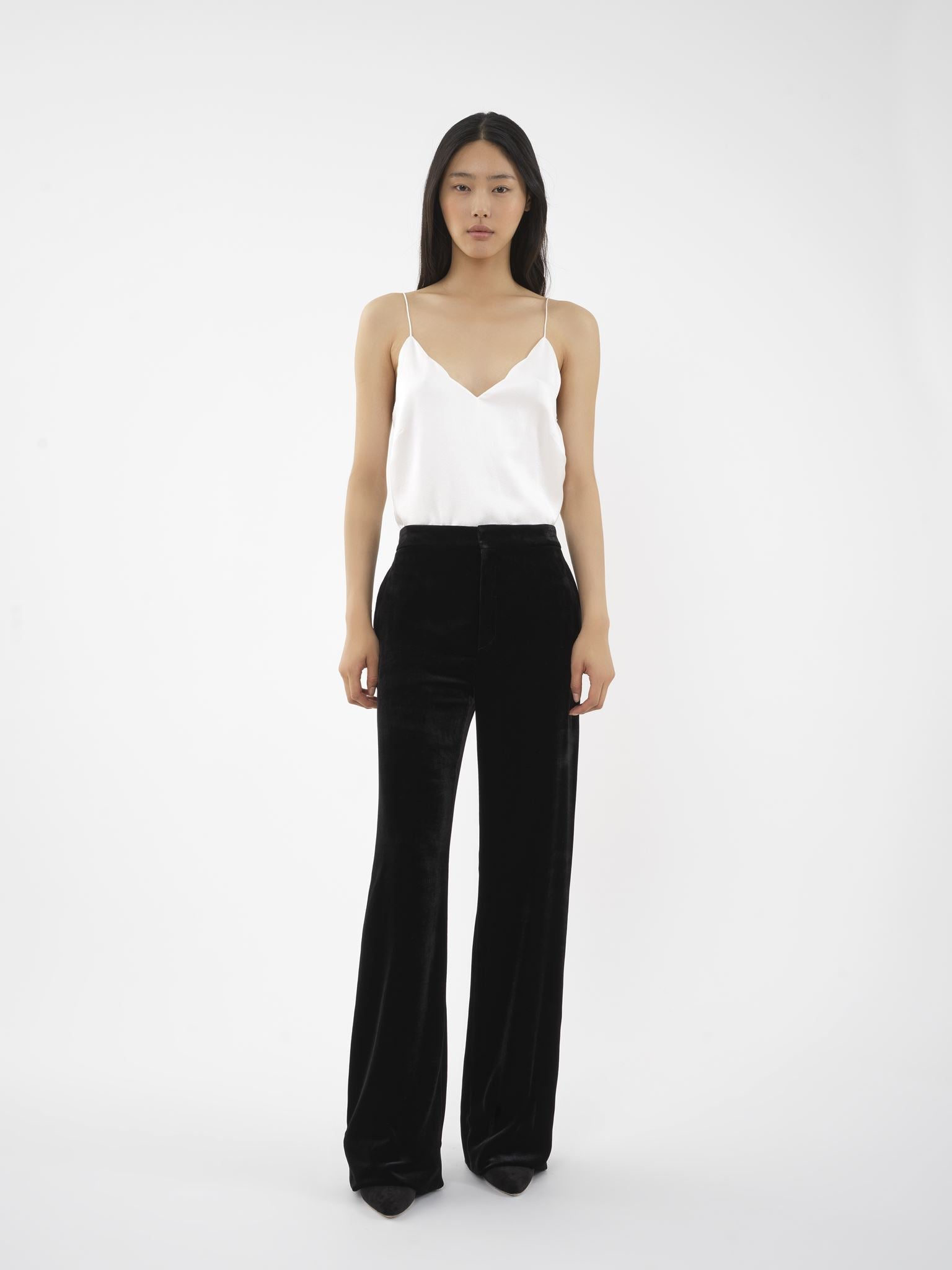 Pantalon de costume en soie - Noir
