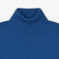 Pull Light à col roulé en cachemire - English Blue
