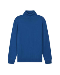 Pull Light à col roulé en cachemire - English Blue