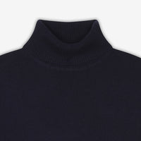 Pull Light à col roulé en cachemire - Navy