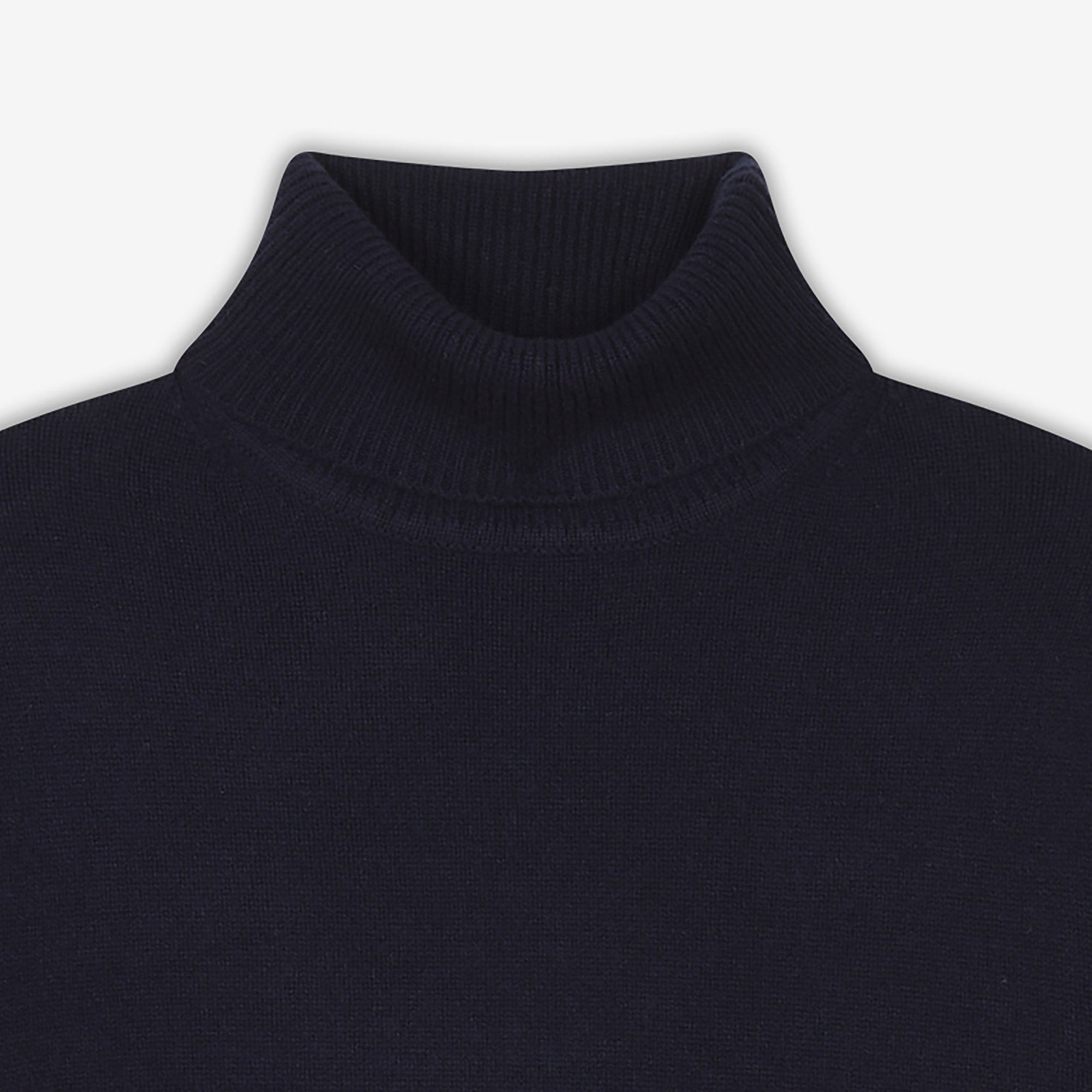 Pull Light à col roulé en cachemire - Navy