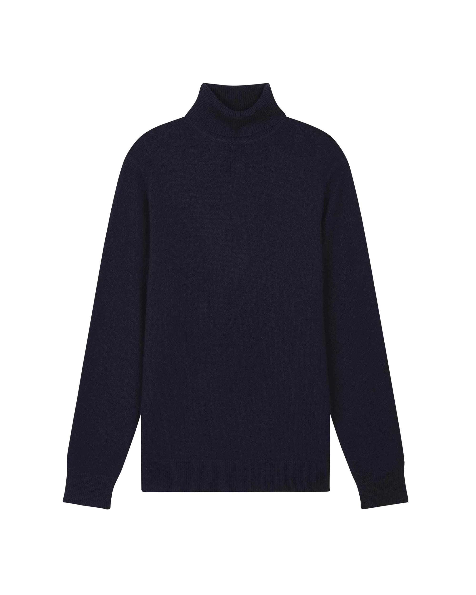 Pull Light à col roulé en cachemire - Navy