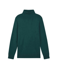 Pull Light à col roulé en cachemire - English Green