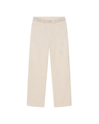 Pantalon Sabin en tweed bouclé texturé - Creme