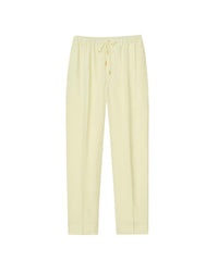 Pantalon Jain à cordon en soie - Yellow