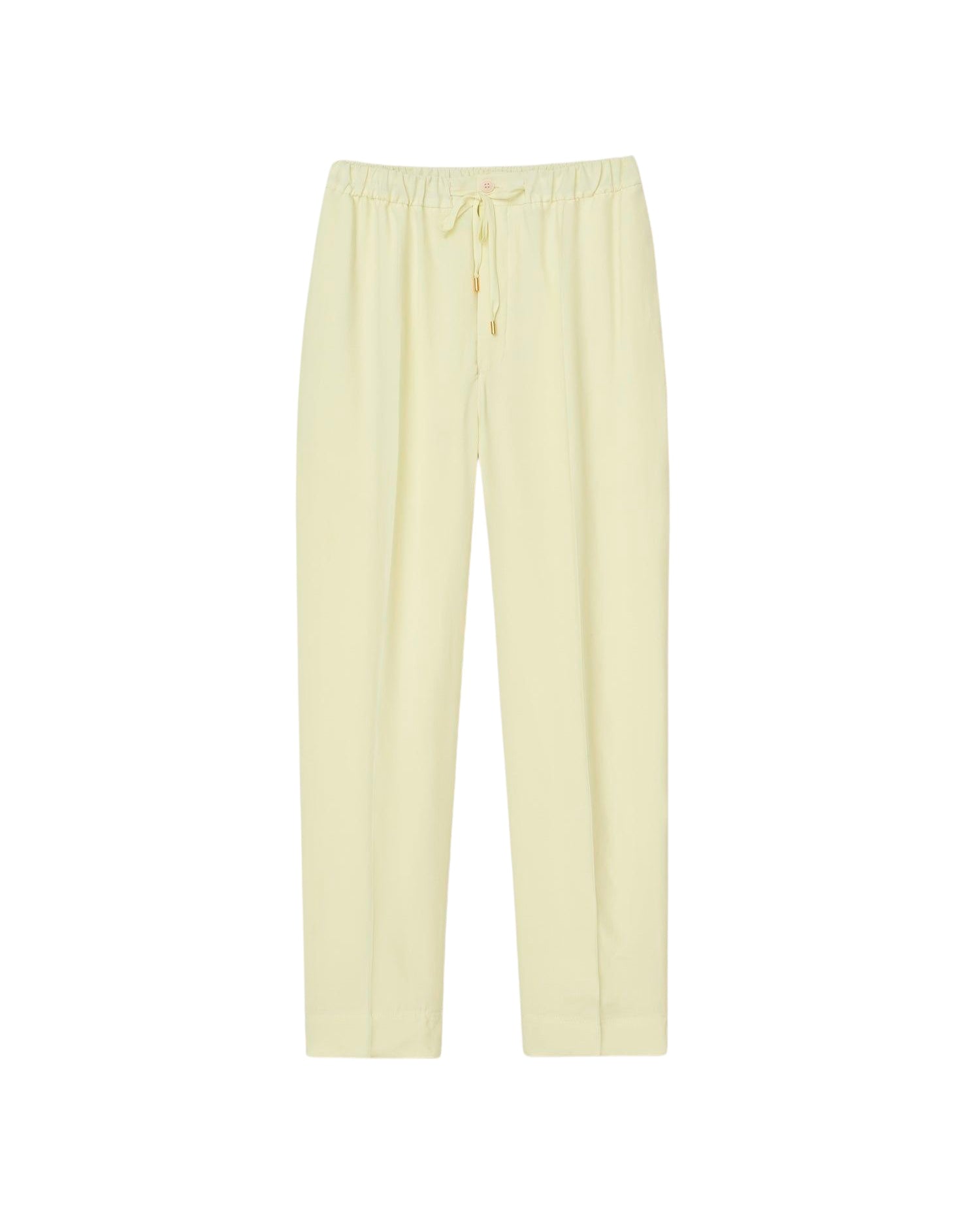 Pantalon Jain à cordon en soie - Yellow