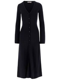 Robe cardigan longue en laine - Iconic Navy