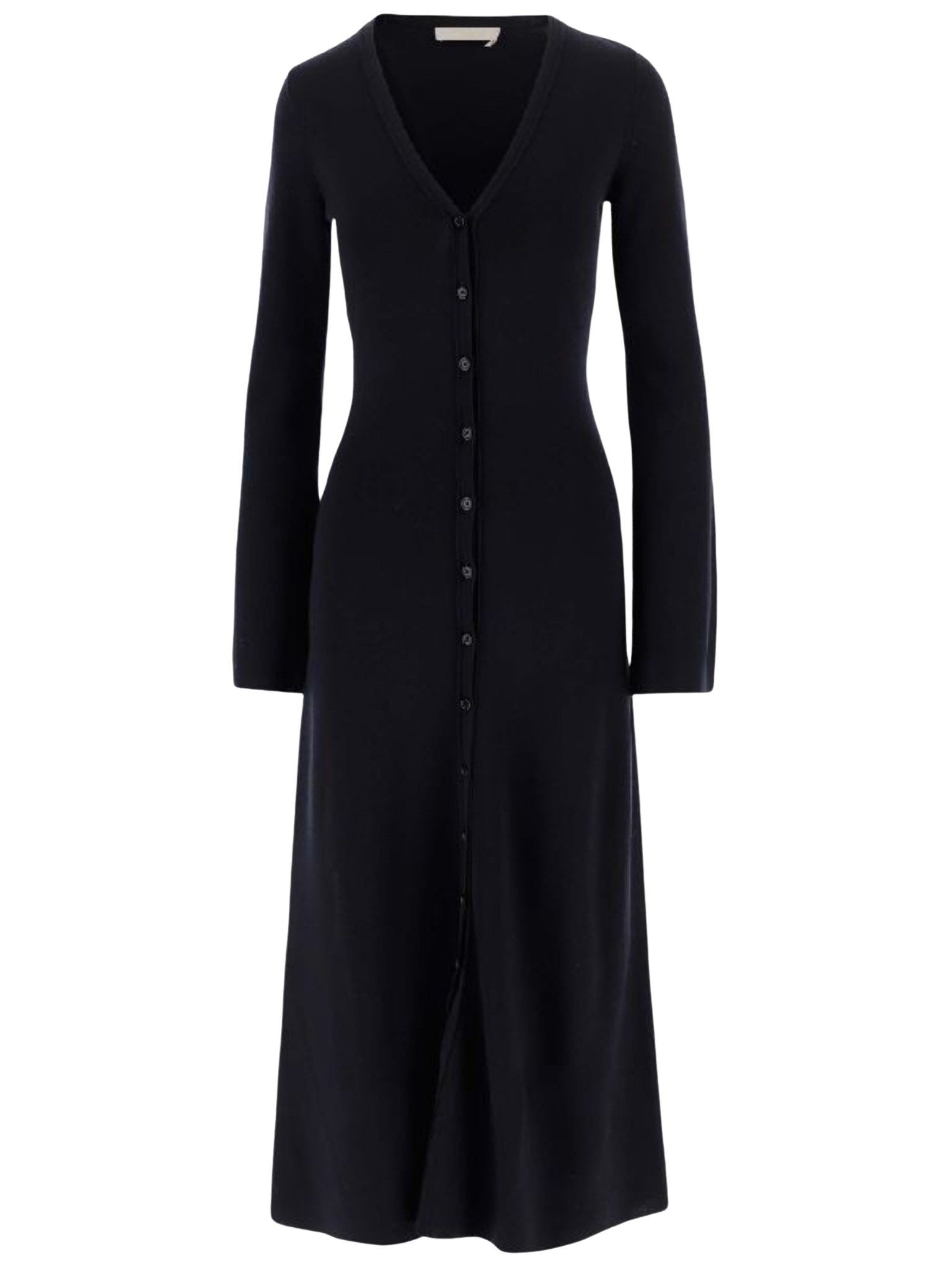 Robe cardigan longue en laine - Iconic Navy
