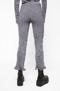 Pantalon côtelé en laine - Black & White
