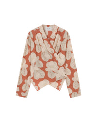 Blouse Saco légère imprimée fleuri - Faded Magnolia