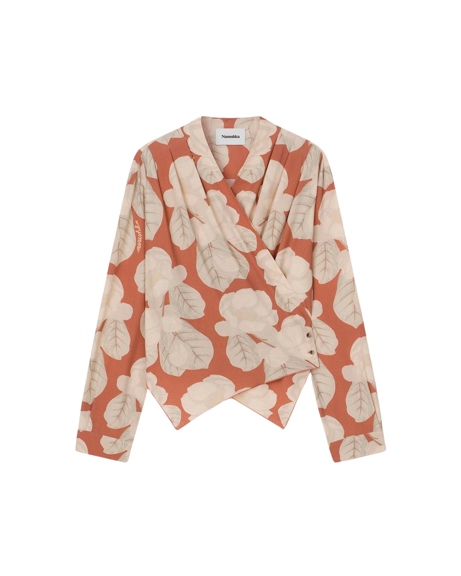 Blouse Saco légère imprimée fleuri - Faded Magnolia