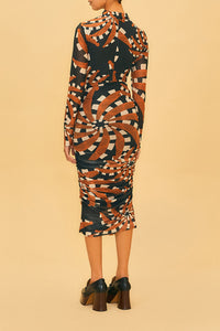 Robe midi Bananada en tulle - Orange