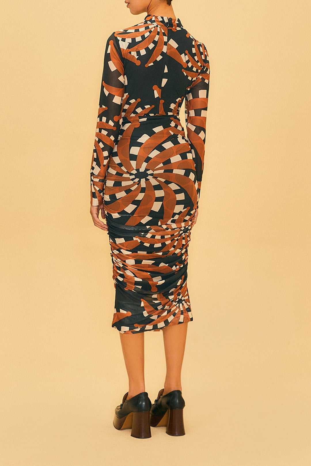 Robe midi Bananada en tulle - Orange