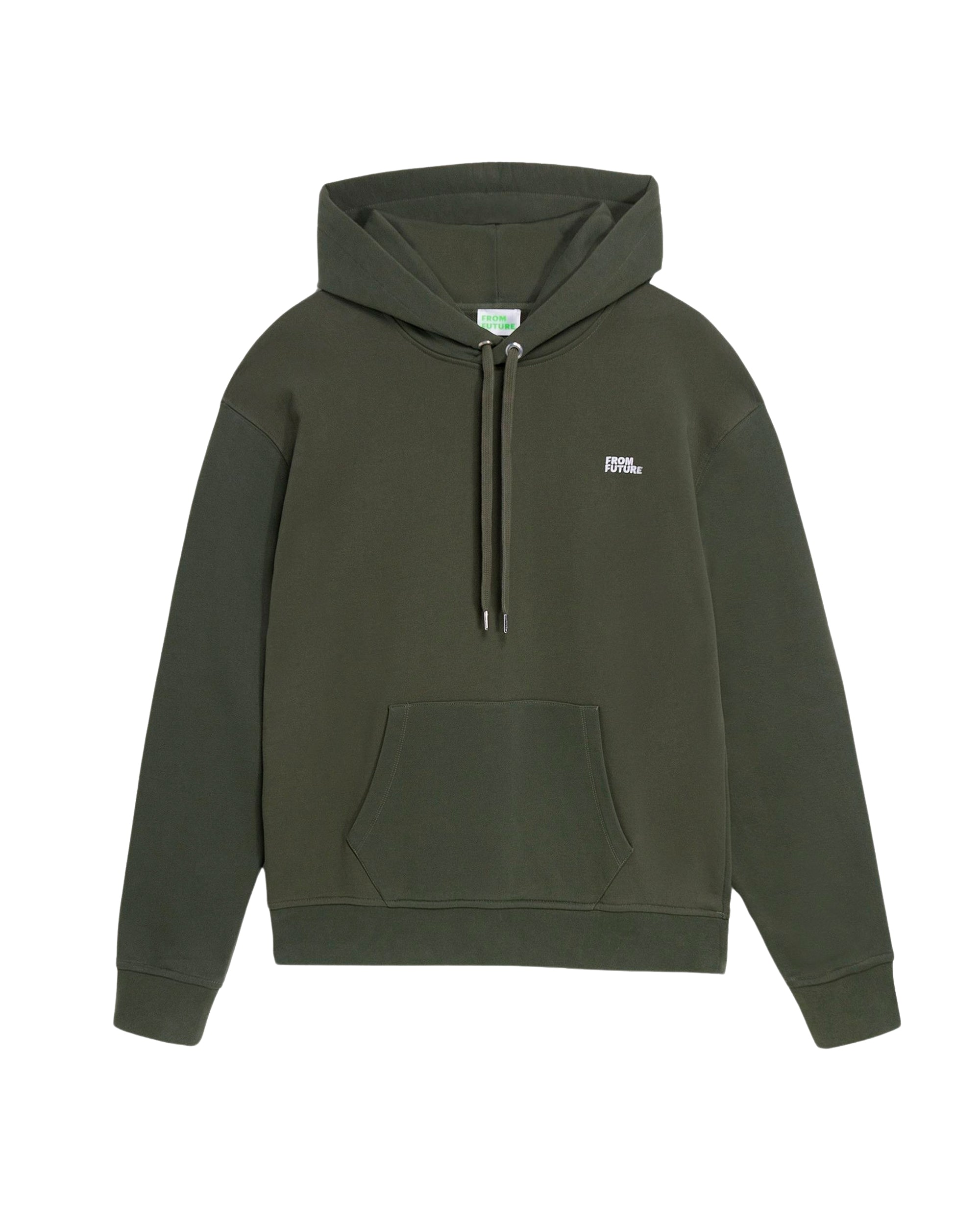 Hoodie unisexe oversize à broderie - Khaki