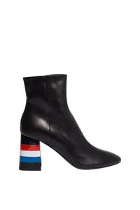 Bottines à rayures en cuir - Multicolor
