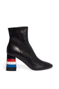 Bottines à rayures en cuir - Multicolor