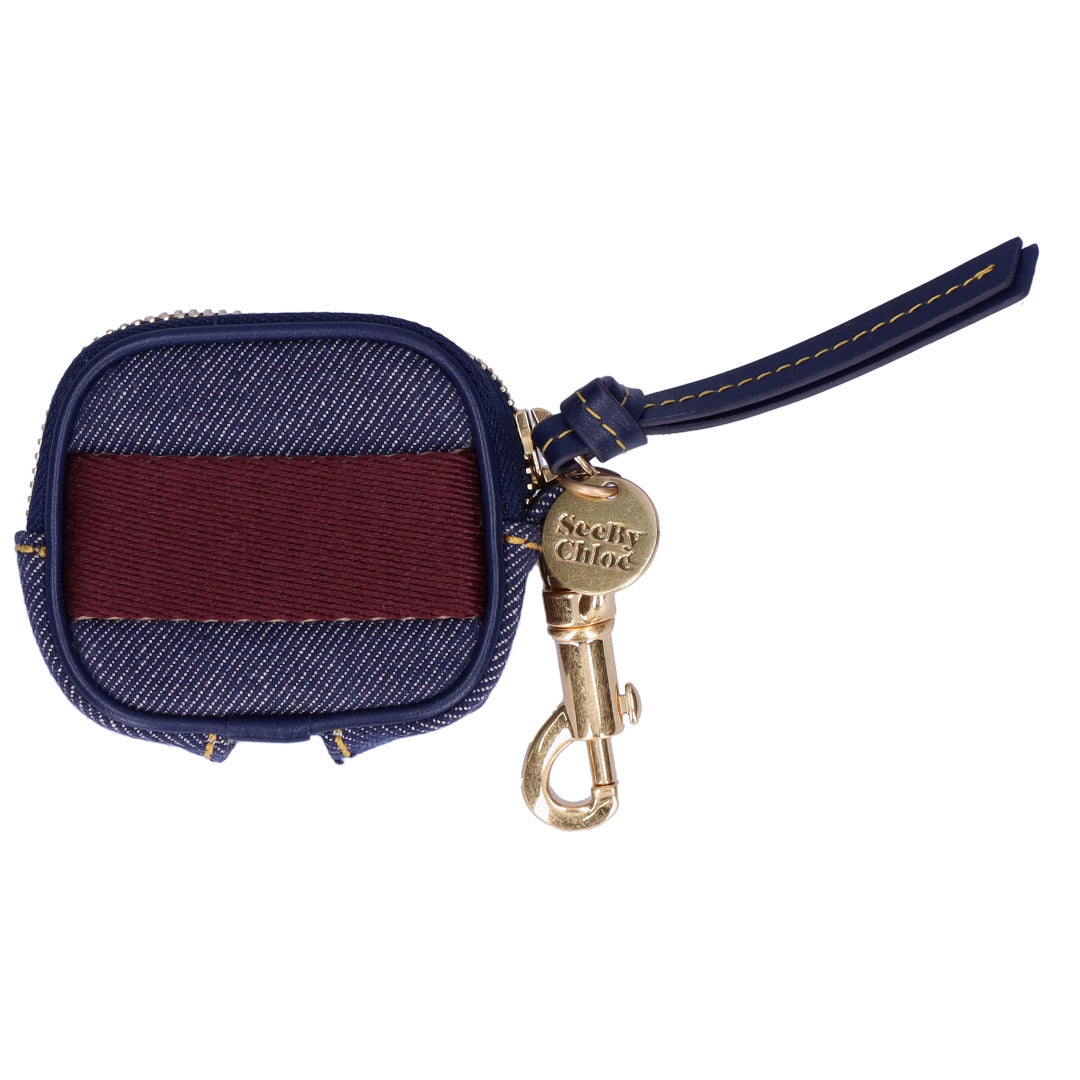 Étui pour Airpods See By Chloé Essential en cuir - Denim
