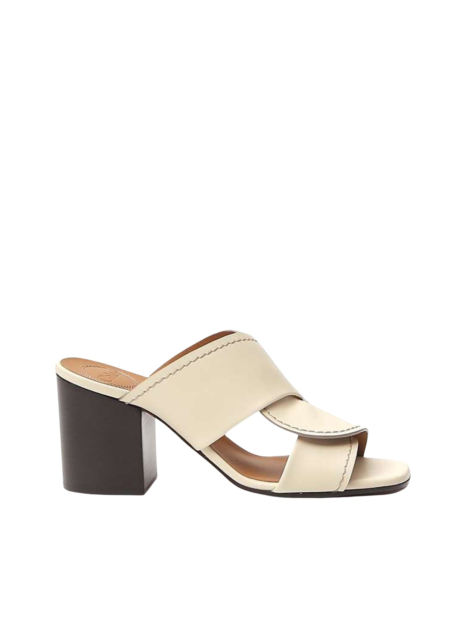 Sandales à talons Candice en cuir - Sand Yellow