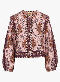 Veste longue Glamour en coton - Bordeaux