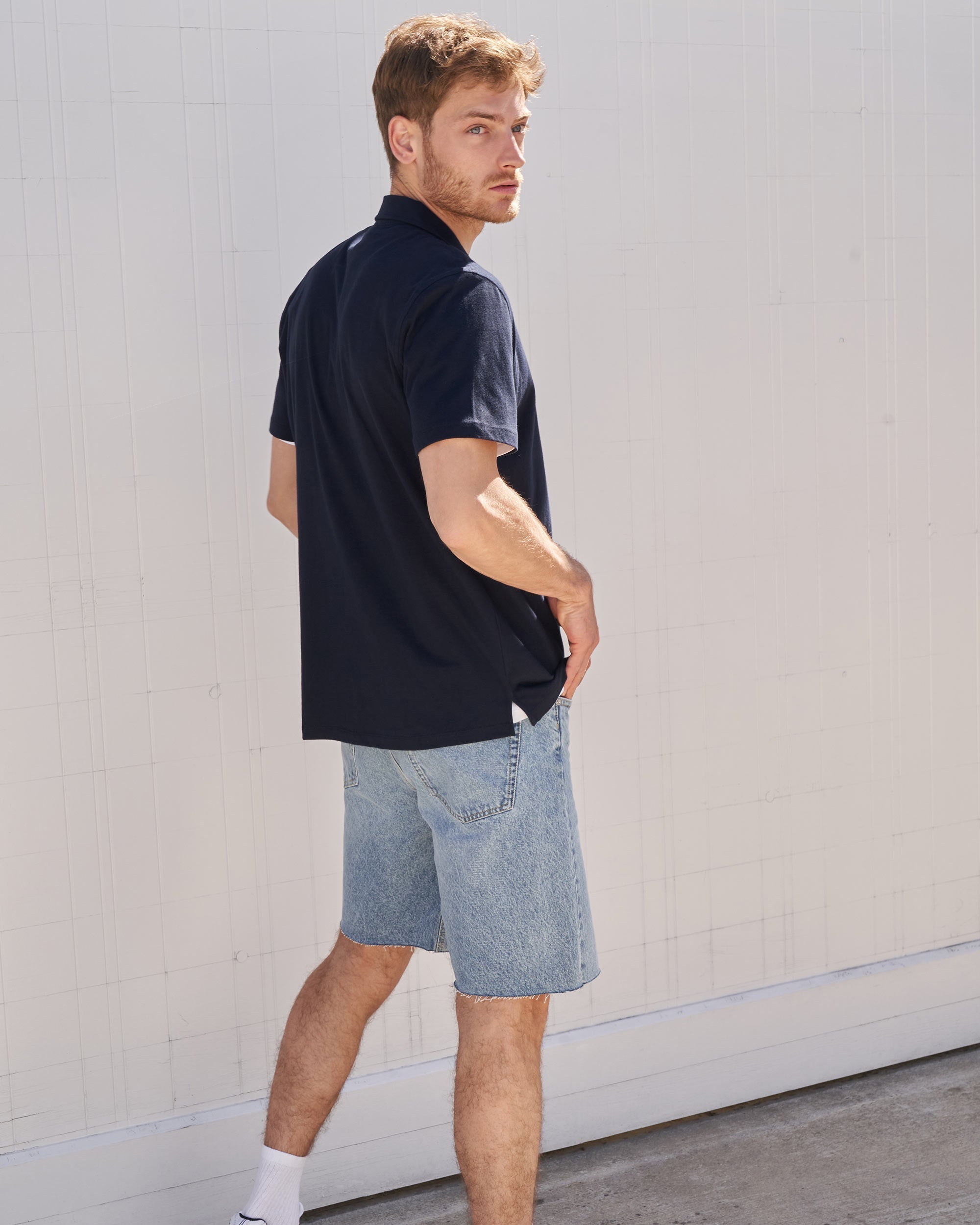 Chemise à manches courtes - Navy