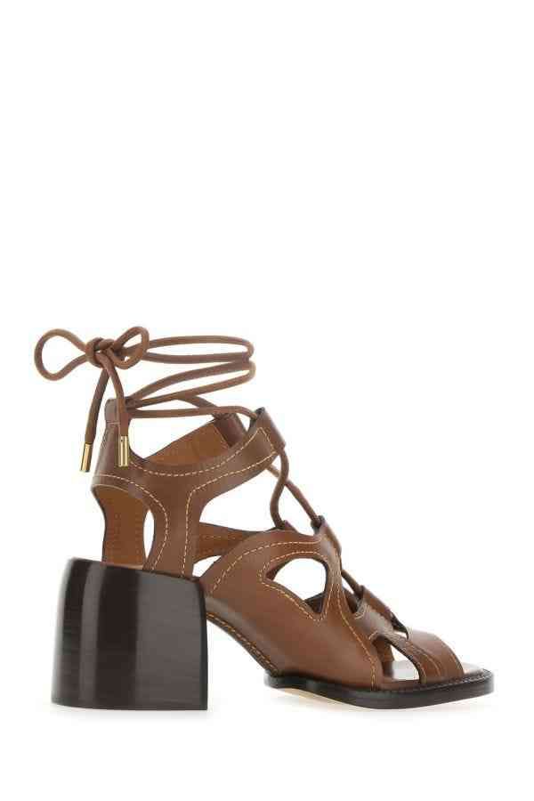 Sandales à talons Gaile en cuir - Sooty Brown