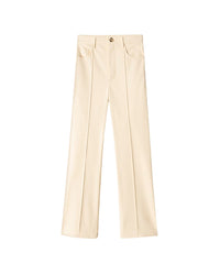 Pantalon Zoey court à jambe évasée - Vanilla