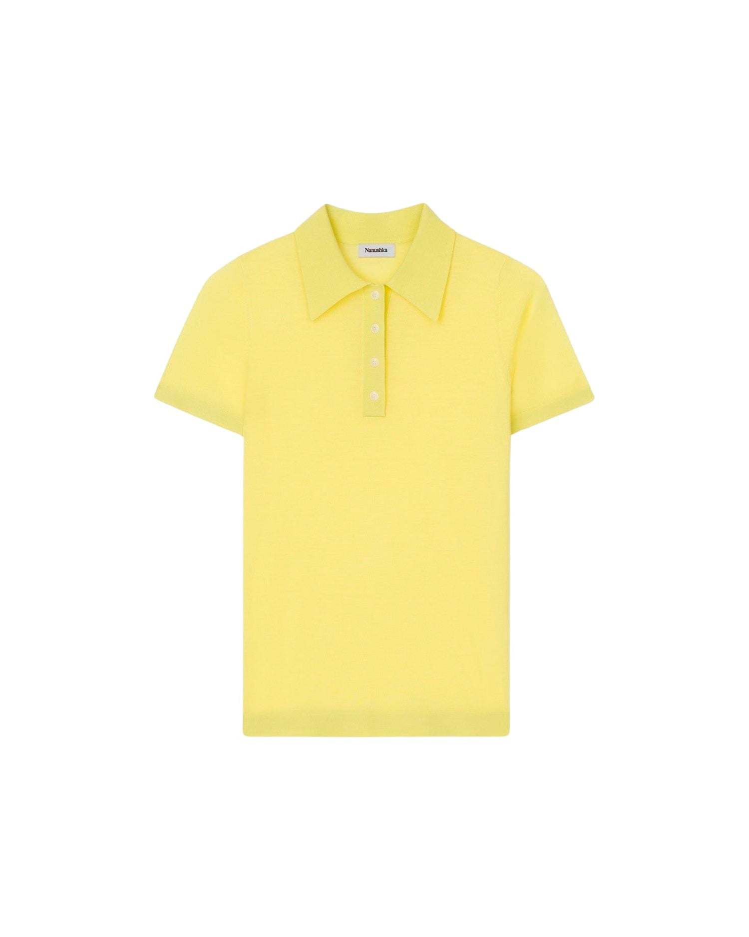 Polo Hatti en laine mérinos - Lime