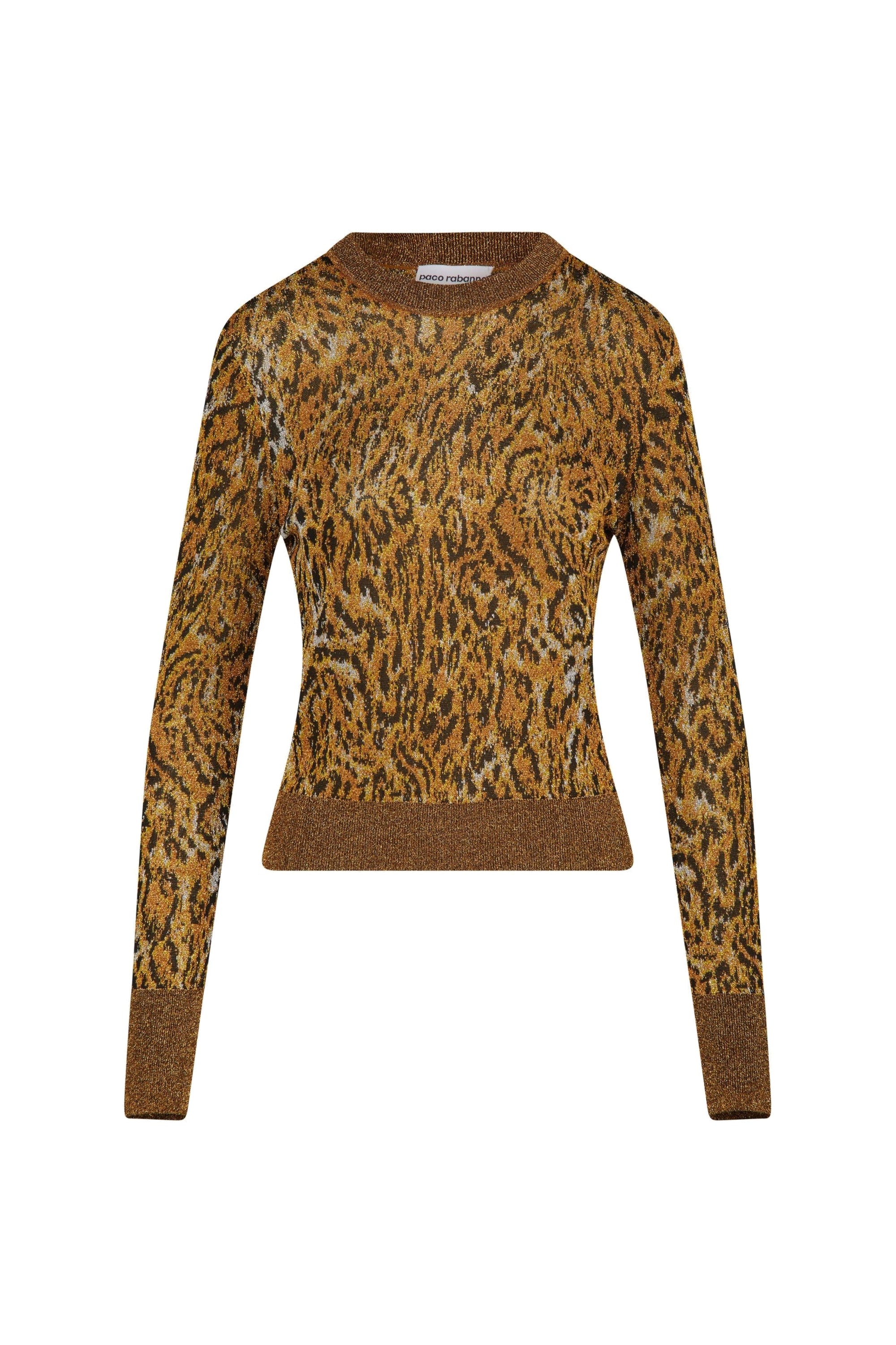 Pull pailleté à imprimé léopard - Leopard Lurex